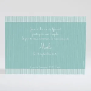Faire-part de naissance Fine cordelette*Faire-part Elégant Clearance