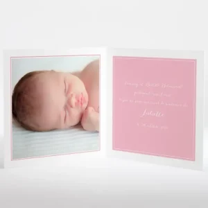 Faire-part de naissance Fil a linge chic Fille*Faire-part Elégant Best