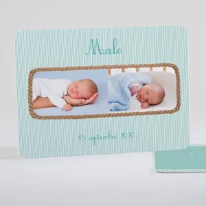 Faire-part de naissance Fine cordelette*Faire-part Elégant Clearance