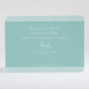 Faire-part de naissance Fine cordelette*Faire-part Elégant Clearance
