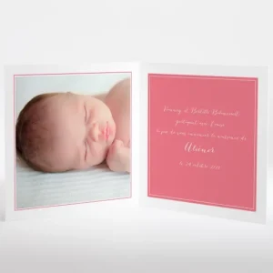 Faire-part de naissance Fil a linge chic Fille*Faire-part Elégant Best
