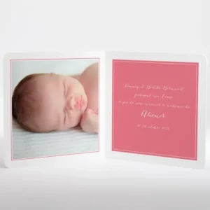 Faire-part de naissance Fil a linge chic Fille*Faire-part Elégant Best