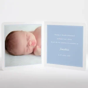 Faire-part de naissance Fil a linge chic Garcon*Faire-part Elégant Sale
