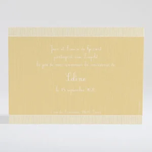 Faire-part de naissance Fine cordelette*Faire-part Elégant Clearance