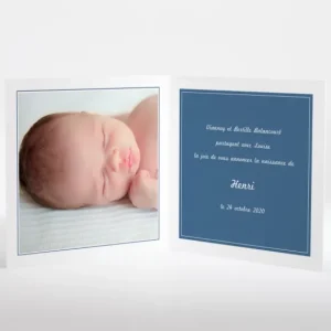 Faire-part de naissance Fil a linge chic Garcon*Faire-part Elégant Sale