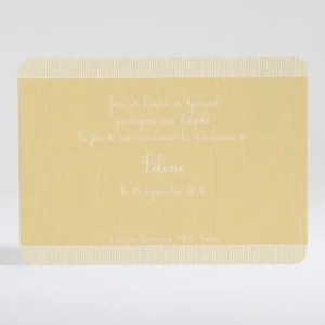 Faire-part de naissance Fine cordelette*Faire-part Elégant Clearance