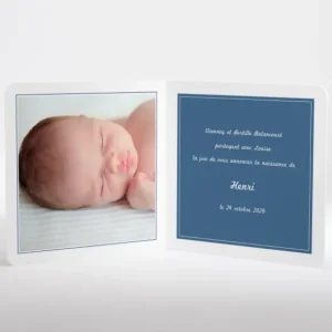 Faire-part de naissance Fil a linge chic Garcon*Faire-part Elégant Sale