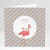 Faire-part de naissance Flamant rose chic*Faire-part Elégant Best