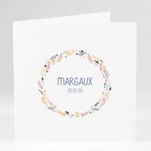 Faire-part de naissance Flower*Faire-part Elégant Fashion