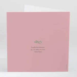 Faire-part de naissance Floraison*Faire-part Elégant Discount
