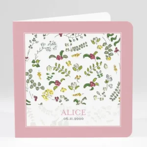 Faire-part de naissance Floraison*Faire-part Elégant Discount