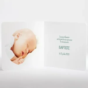 Faire-part de naissance Flower*Faire-part Elégant Fashion
