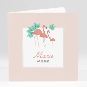 Faire-part de naissance Flamants*Faire-part Elégant New