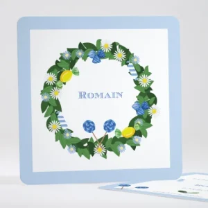 Faire-part de naissance Fleurs & bonbons*Faire-part Elégant New