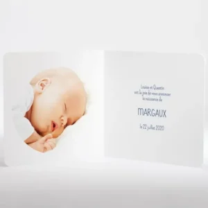 Faire-part de naissance Flower*Faire-part Elégant Fashion