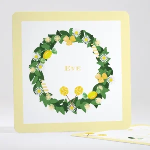 Faire-part de naissance Fleurs & bonbons*Faire-part Elégant New
