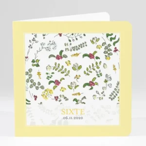 Faire-part de naissance Floraison*Faire-part Elégant Discount