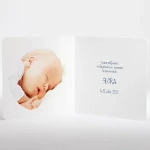 Faire-part de naissance Flower*Faire-part Elégant Fashion