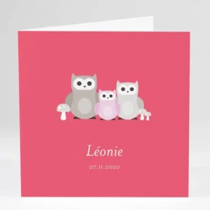 Faire-part de naissance Foret*Faire-part Elégant Sale