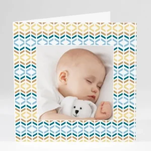 Faire-part de naissance Geometrie*Faire-part Elégant Online