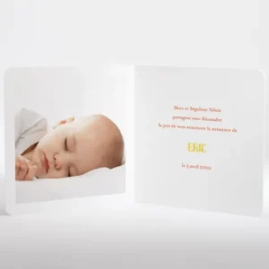Faire-part de naissance Geometrie*Faire-part Elégant Online