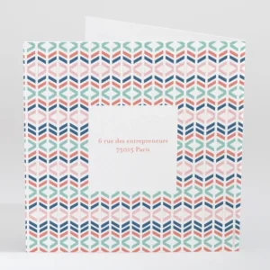Faire-part de naissance Geometrie*Faire-part Elégant Online