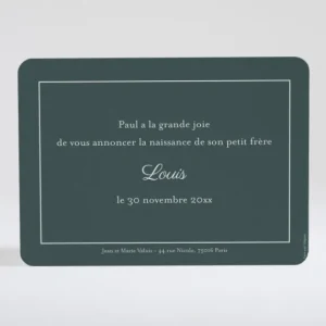 Faire-part de naissance Geometrique*Faire-part Elégant Sale