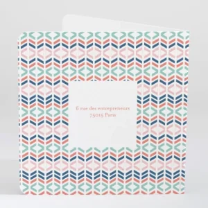 Faire-part de naissance Geometrie*Faire-part Elégant Online