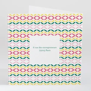 Faire-part de naissance Geometrie*Faire-part Elégant Online