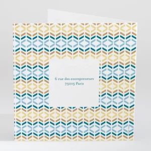 Faire-part de naissance Geometrie*Faire-part Elégant Online