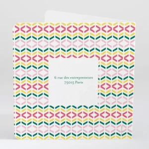 Faire-part de naissance Geometrie*Faire-part Elégant Online