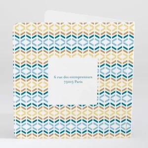 Faire-part de naissance Geometrie*Faire-part Elégant Online