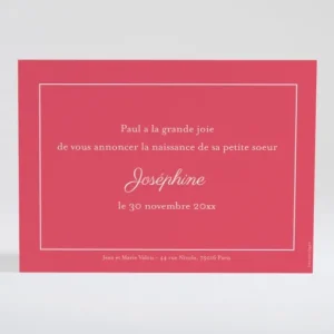 Faire-part de naissance Geometrique*Faire-part Elégant Sale