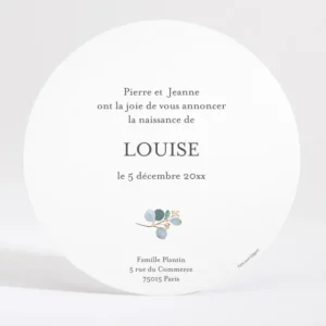 Faire-part de naissance Green mood*Faire-part Elégant Hot