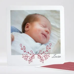Faire-part de naissance Graminees*Faire-part Elégant Outlet
