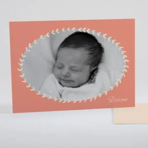 Faire-part de naissance Guirlande photo*Faire-part Elégant Hot