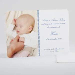 Faire-part de naissance Guirlande de feuilles*Faire-part Elégant Online