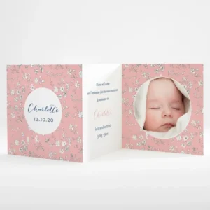 Faire-part de naissance Guirlande de liberty*Faire-part Elégant Hot