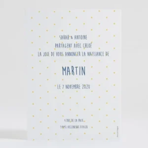Faire-part de naissance Happy mosaique*Faire-part Elégant Clearance