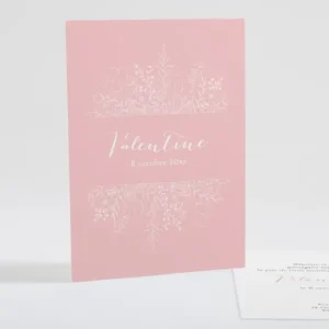 Faire-part de naissance Hand flower*Faire-part Elégant New