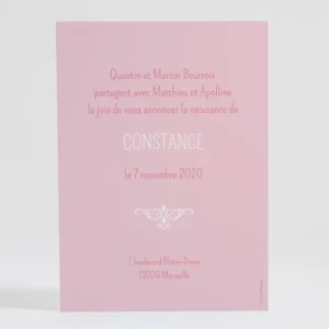 Faire-part de naissance Happy photos*Faire-part Elégant Sale