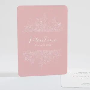 Faire-part de naissance Hand flower*Faire-part Elégant New