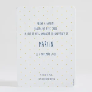 Faire-part de naissance Happy mosaique*Faire-part Elégant Clearance