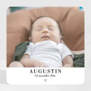 Faire-part de naissance Heart Magnet*Faire-part Elégant Best