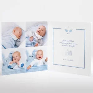 Faire-part de naissance Il etait un petit navire*Faire-part Elégant Clearance