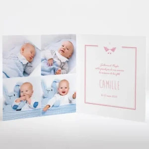 Faire-part de naissance Il etait un petit navire*Faire-part Elégant Clearance