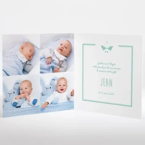 Faire-part de naissance Il etait un petit navire*Faire-part Elégant Clearance