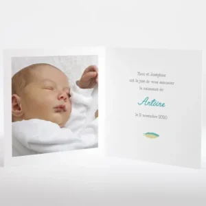 Faire-part de naissance Indien*Faire-part Elégant Clearance