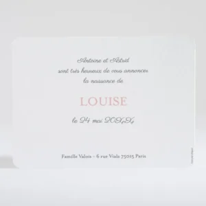 Faire-part de naissance In love*Faire-part Elégant Clearance