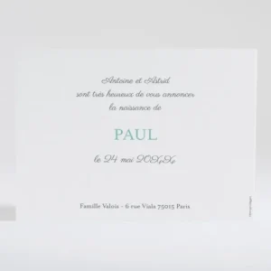Faire-part de naissance In love*Faire-part Elégant Clearance